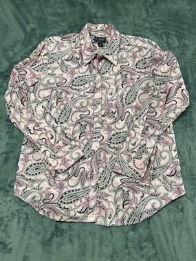Chaps, classic Paisley print shirt
